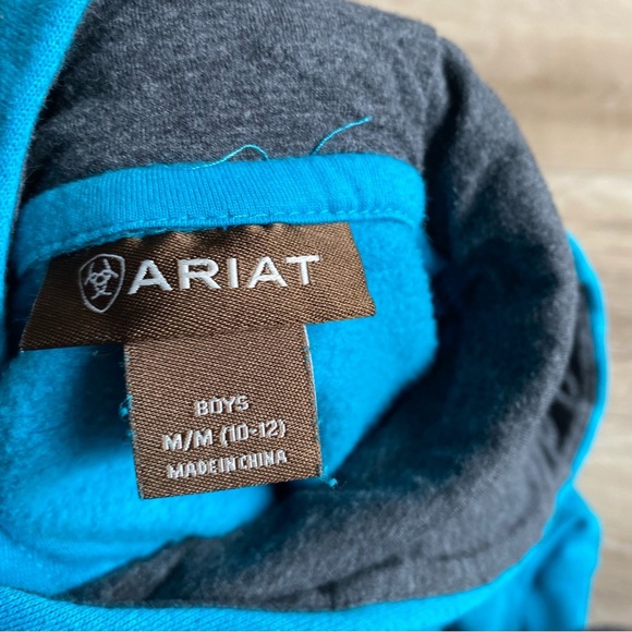 Ariat hoodie western wear rodeo roping cowboy clothing - Picture 3 of 4